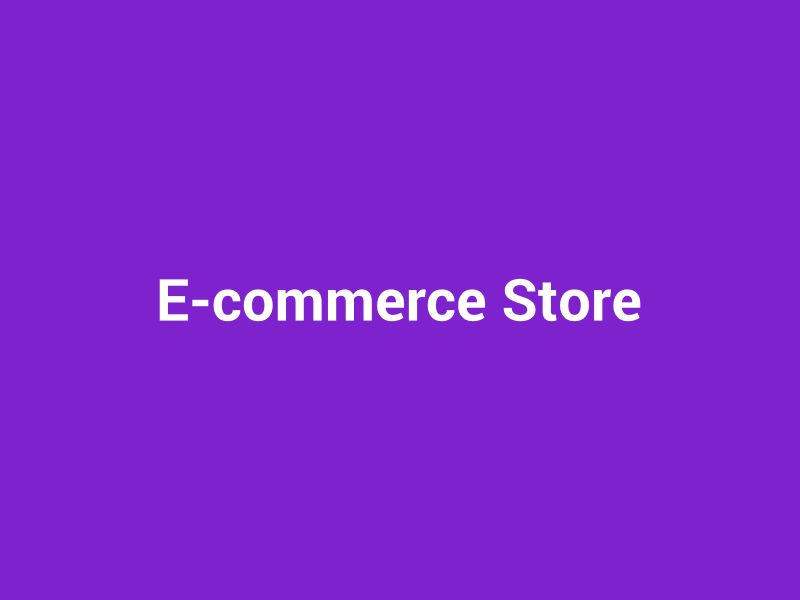 E-commerce platform showcase